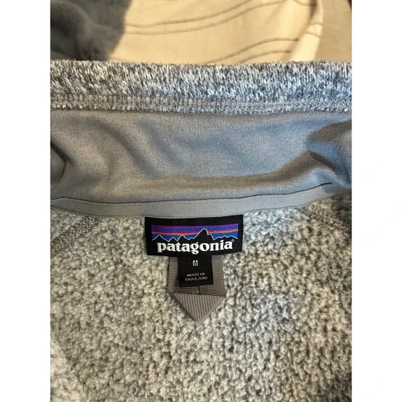 Patagonia Better Sweater Grey Fleece 1/4 quarter Zip Pullover Women's Size M - Picture 3 of 14